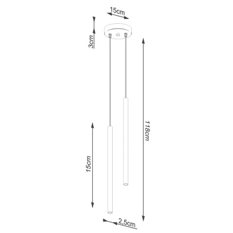 Lampa wisząca PASTELO 2 biała Lampa wisząca PASTELO 2 biała