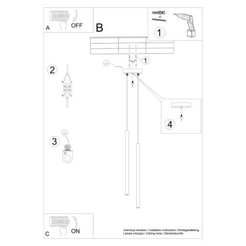 Lampa wisząca PASTELO 2 biała Lampa wisząca PASTELO 2 biała