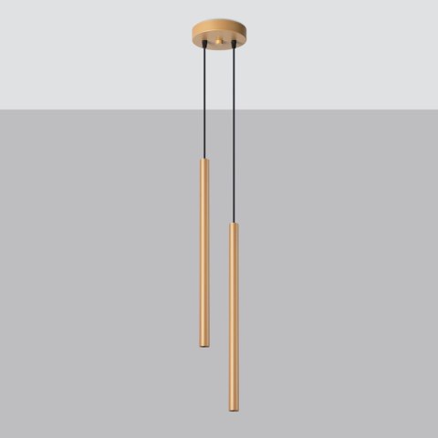 Lampa wisząca PASTELO 2 złota Lampa wisząca PASTELO 2 złota