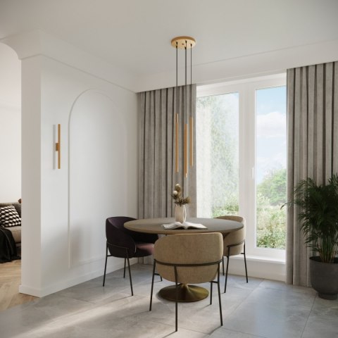 Lampa wisząca PASTELO 2 złota Lampa wisząca PASTELO 2 złota