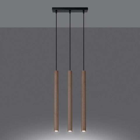 Lampa wisząca PASTELO 3L drewno Lampa wisząca PASTELO 3L drewno