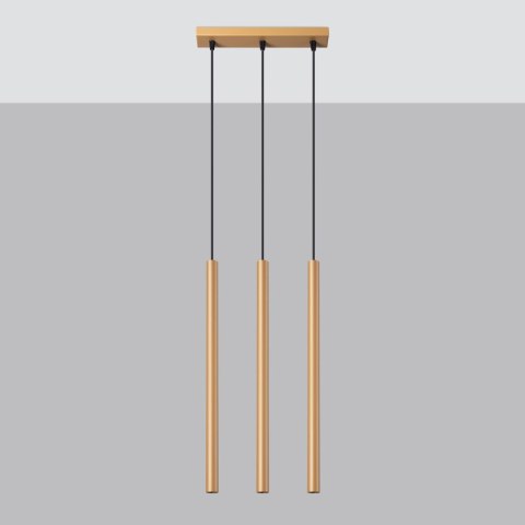 Lampa wisząca PASTELO 3L złota Lampa wisząca PASTELO 3L złota
