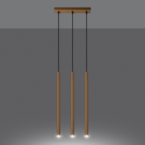 Lampa wisząca PASTELO 3L złota Lampa wisząca PASTELO 3L złota