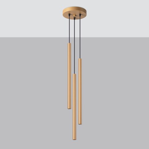 Lampa wisząca PASTELO 3P złota Lampa wisząca PASTELO 3P złota