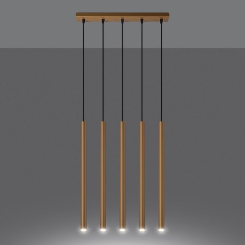 Lampa wisząca PASTELO 5L złota Lampa wisząca PASTELO 5L złota