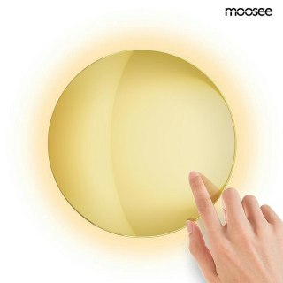 LAMPA ŚCIENNA KINKIET MOOSEE UMBRA ZŁOTA, LED, DOTYKOWA, ŚCIEMNIALNA, 30CM