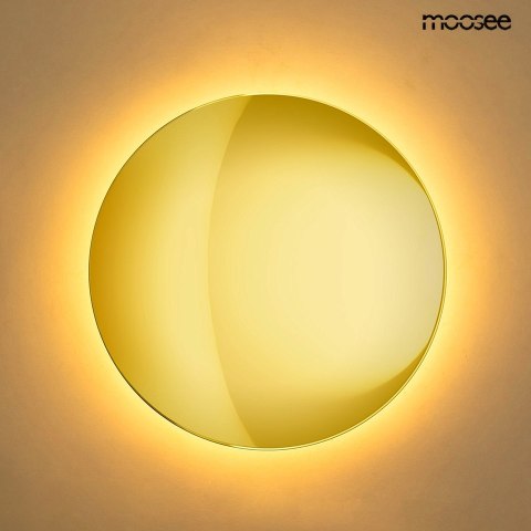 LAMPA ŚCIENNA KINKIET MOOSEE UMBRA ZŁOTA, LED, DOTYKOWA, ŚCIEMNIALNA, 30CM