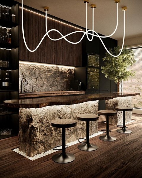 MOOSEE lampa wisząca LASSO 800 złota