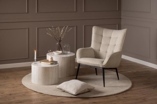 ZESTAW DWÓCH STOLIKÓW, BOHO, GLAMOUR, OKRĄGŁE, LEKKIE, TRAWERTYN, DO SALONU