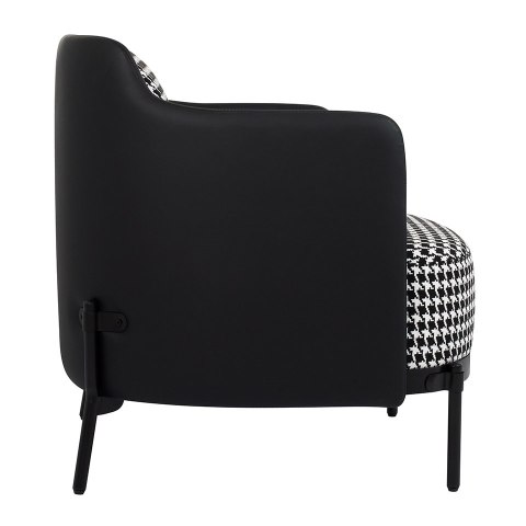 ELEGANCKI FOTEL GLAMOUR, PEPITKA, ZŁOTY METAL, DO SALONU, WYPOCZYNKOWY ELEGANCKI FOTEL GLAMOUR, PEPITKA, ZŁOTY METAL, DO SALONU, WYPOCZYNKOWY