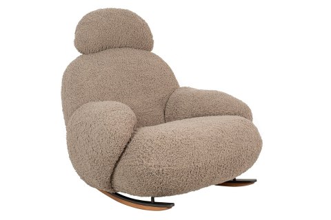 FOTEL BUJANY TEDDY, PLUSZAK, BEŻOWY, NA PŁOZACH, DO SALONU, WYPOCZYNKOWY FOTEL BUJANY TEDDY, PLUSZAK, BEŻOWY, NA PŁOZACH, DO SALONU, WYPOCZYNKOWY