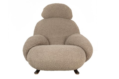 FOTEL BUJANY TEDDY, PLUSZAK, BEŻOWY, NA PŁOZACH, DO SALONU, WYPOCZYNKOWY FOTEL BUJANY TEDDY, PLUSZAK, BEŻOWY, NA PŁOZACH, DO SALONU, WYPOCZYNKOWY