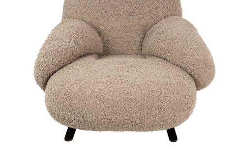 FOTEL BUJANY TEDDY, PLUSZAK, BEŻOWY, NA PŁOZACH, DO SALONU, WYPOCZYNKOWY FOTEL BUJANY TEDDY, PLUSZAK, BEŻOWY, NA PŁOZACH, DO SALONU, WYPOCZYNKOWY