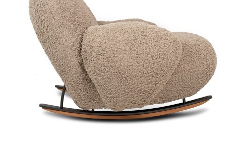 FOTEL BUJANY TEDDY, PLUSZAK, BEŻOWY, NA PŁOZACH, DO SALONU, WYPOCZYNKOWY FOTEL BUJANY TEDDY, PLUSZAK, BEŻOWY, NA PŁOZACH, DO SALONU, WYPOCZYNKOWY
