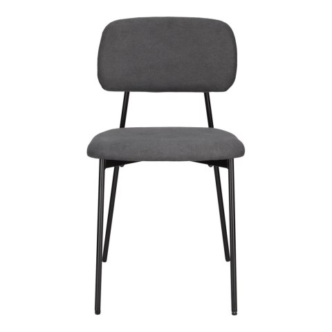 CIEMNE SZARE TAPICEROWANE KRZESŁO - RETRO, LOFT, DO JADALNI, DO SALONU CIEMNE SZARE TAPICEROWANE KRZESŁO - RETRO, LOFT, DO JADALNI, DO SALONU