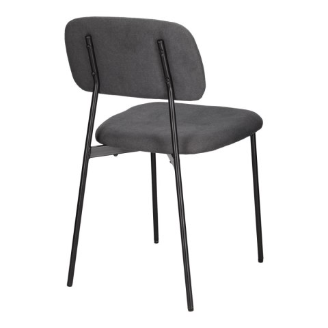 CIEMNE SZARE TAPICEROWANE KRZESŁO - RETRO, LOFT, DO JADALNI, DO SALONU CIEMNE SZARE TAPICEROWANE KRZESŁO - RETRO, LOFT, DO JADALNI, DO SALONU