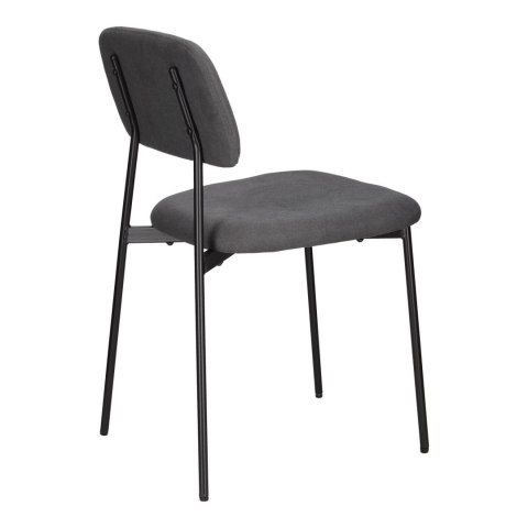 CIEMNE SZARE TAPICEROWANE KRZESŁO - RETRO, LOFT, DO JADALNI, DO SALONU CIEMNE SZARE TAPICEROWANE KRZESŁO - RETRO, LOFT, DO JADALNI, DO SALONU