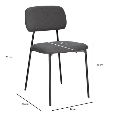 CIEMNE SZARE TAPICEROWANE KRZESŁO - RETRO, LOFT, DO JADALNI, DO SALONU CIEMNE SZARE TAPICEROWANE KRZESŁO - RETRO, LOFT, DO JADALNI, DO SALONU