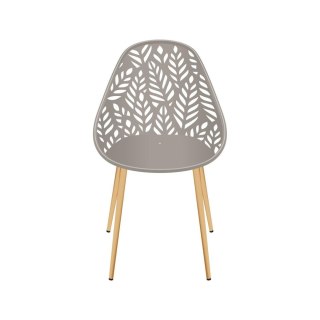 KRZESŁO TAPICEROWANE SENZA BEŻOWE, DO SALONU, JADALNI, NOWOCZESNE, VELVET