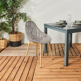 KRZESŁO TAPICEROWANE SENZA BEŻOWE, DO SALONU, JADALNI, NOWOCZESNE, VELVET