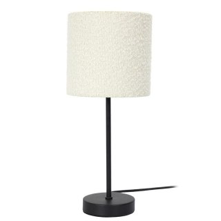Lampa metalowa z kloszem boucle biała