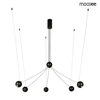 LAMPA WISZĄCA FUTURA, MOOSEE, CZARNA, LED, NOWOCZESNA, KULE, DESIGN, LOFT