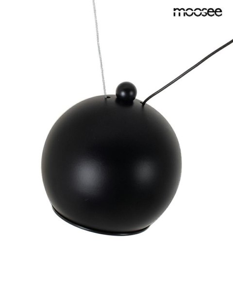 LAMPA WISZĄCA FUTURA, MOOSEE, CZARNA, LED, NOWOCZESNA, KULE, DESIGN, LOFT