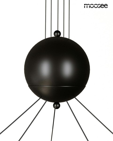 LAMPA WISZĄCA FUTURA, MOOSEE, CZARNA, LED, NOWOCZESNA, KULE, DESIGN, LOFT
