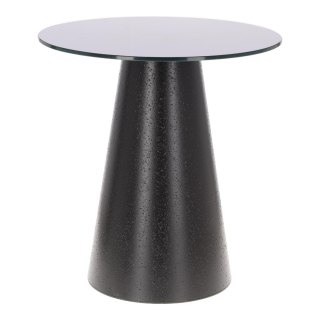 OKRĄGŁY CZARNY STOLIK DO SALONU 60 CM, NOWOCZESNY, ELEGANCKI, WYSOKI