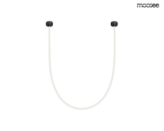 LAMPA WISZĄCA AURALUX 400 SMART, CZARNA, LED, NOWOCZESNA, DO SALONU, MOOSEE