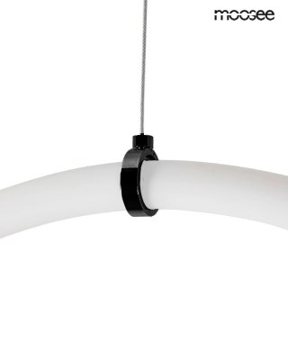 LAMPA WISZĄCA AURALUX 400 SMART, CZARNA, LED, NOWOCZESNA, DO SALONU, MOOSEE