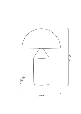 LAMPA BIURKOWA AURELIA, ZŁOTA, MOSIĄDZ, GRZYBEK, METALOWA, ELEGANCKA, LOFT