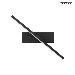 LAMPA ŚCIENNA KINKIET LED AXIOM MOOSEE, CZARNA, OBROTOWA, LOFT, NOWOCZESNA