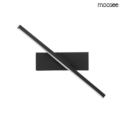 LAMPA ŚCIENNA KINKIET LED AXIOM MOOSEE, CZARNA, OBROTOWA, LOFT, NOWOCZESNA