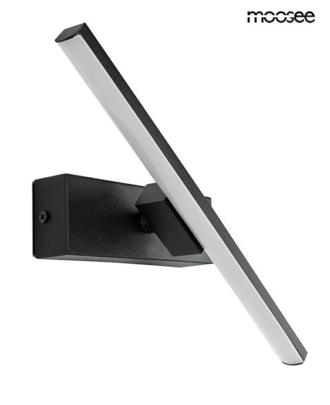 LAMPA ŚCIENNA KINKIET LED AXIOM MOOSEE, CZARNA, OBROTOWA, LOFT, NOWOCZESNA