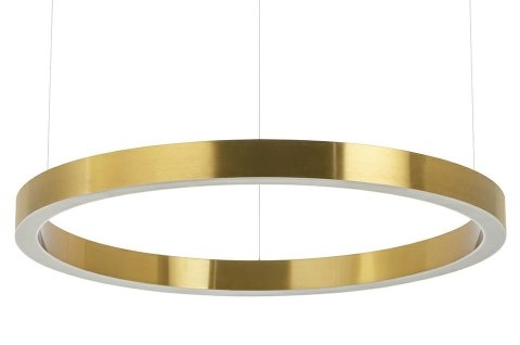 LAMPA WISZĄCA LED RING 80CM ZŁOTA AURELIA, NOWOCZESNA, DO SALONU, 50W