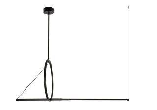 LAMPA WISZĄCA LED FAGGIO, CZARNA, GEOMETRYCZNA, LOFT, SALON, BIURO, 120CM