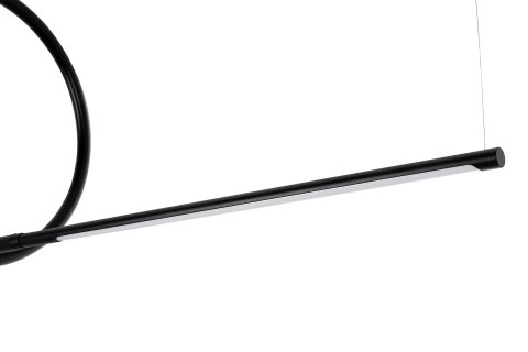LAMPA WISZĄCA LED FAGGIO, CZARNA, GEOMETRYCZNA, LOFT, SALON, BIURO, 120CM