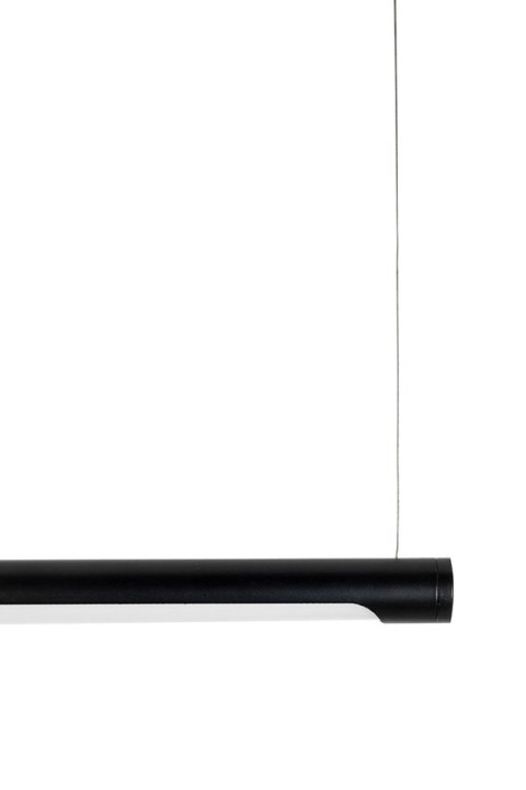 LAMPA WISZĄCA LED FAGGIO, CZARNA, GEOMETRYCZNA, LOFT, SALON, BIURO, 120CM