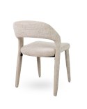 TAPICEROWANE BEŻOWE KRZESŁO DO SALONU - TERRA, ELEGANCKIE, SOLIDNE