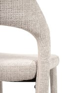 TAPICEROWANE BEŻOWE KRZESŁO DO SALONU - TERRA, ELEGANCKIE, SOLIDNE