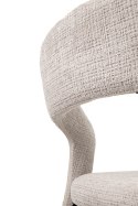 TAPICEROWANE BEŻOWE KRZESŁO DO SALONU - TERRA, ELEGANCKIE, SOLIDNE