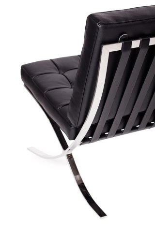 SOFA 3-OSOBOWA PRESTIGE, SKÓRA NATURALNA WŁOSKA, PIKOWANA, STAL NIERDZEWNA