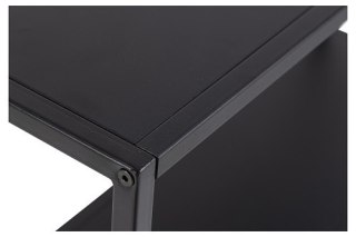 ZESTAW 4 X CZARNA PÓŁKA WISZĄCA LOFT, METALOWE, DO SALONU, PÓŁKI ŚCIENNE