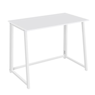 BIURKO KOMPUTEROWE SKŁADANE VECTOR, BIAŁE, STOLIK, LOFT, 80X40 CM, DO BIURA