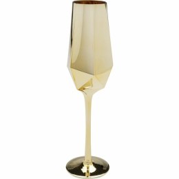 KARE komplet 4 kieliszków do szampana DIAMOND 365 ml złoty