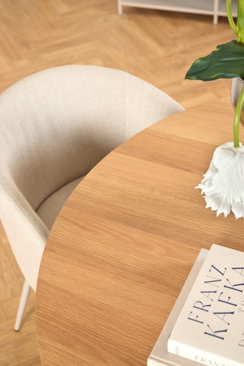 Krzesło Eleonor beżowe Basel 24 beżowa podstawa