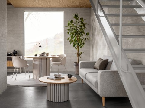 Krzesło Eleonor beżowe Basel 24 beżowa podstawa