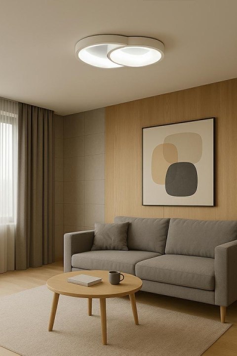 PLAFON SUFITOWY LED LUMIVOX, PILOT, ŚCIEMNIALNY, NOWOCZESNY, LOFT, SALON