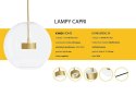 MOOSEE lampa wisząca CAPRI 4 złota - 60 LED, aluminium, szkło